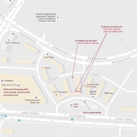 Belville Luxury Apartment ベオグラード エクステリア 写真